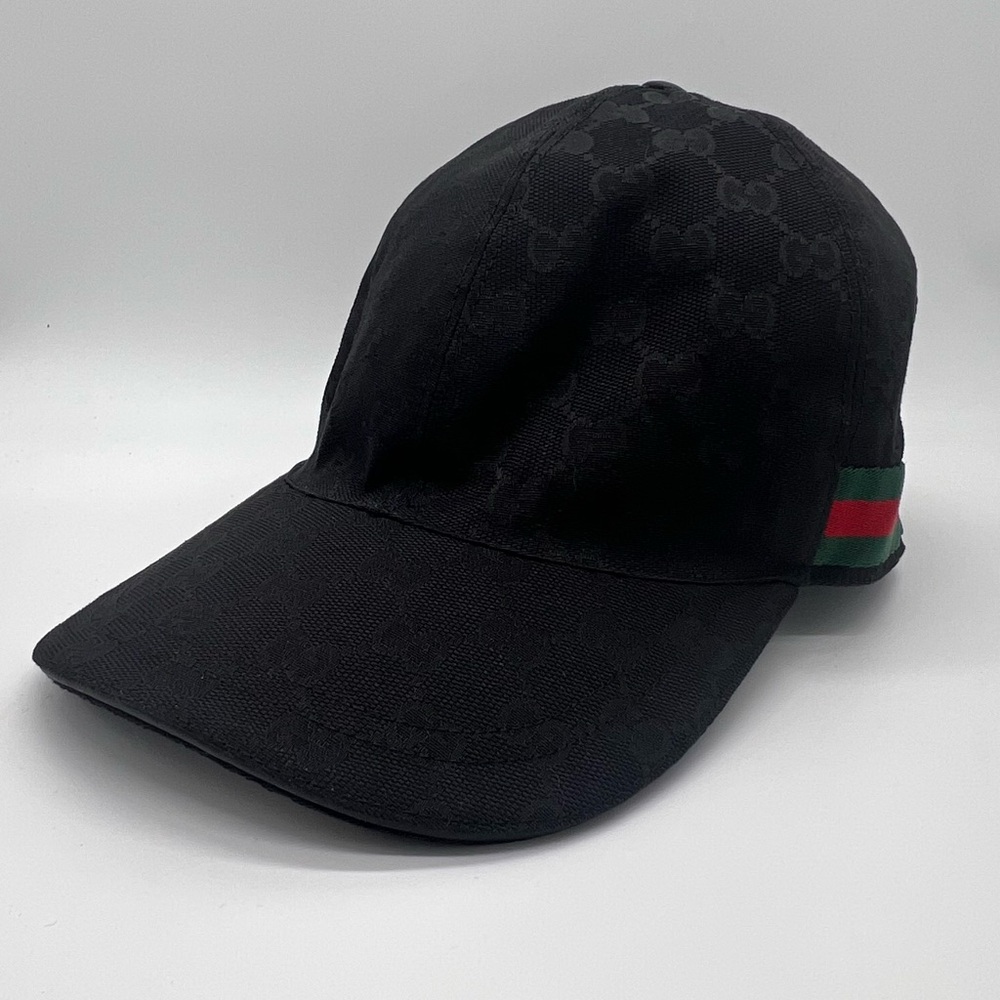Gucci Sherry Web Baseball Cap - Size XL (60 cm) | Adjustable | Black